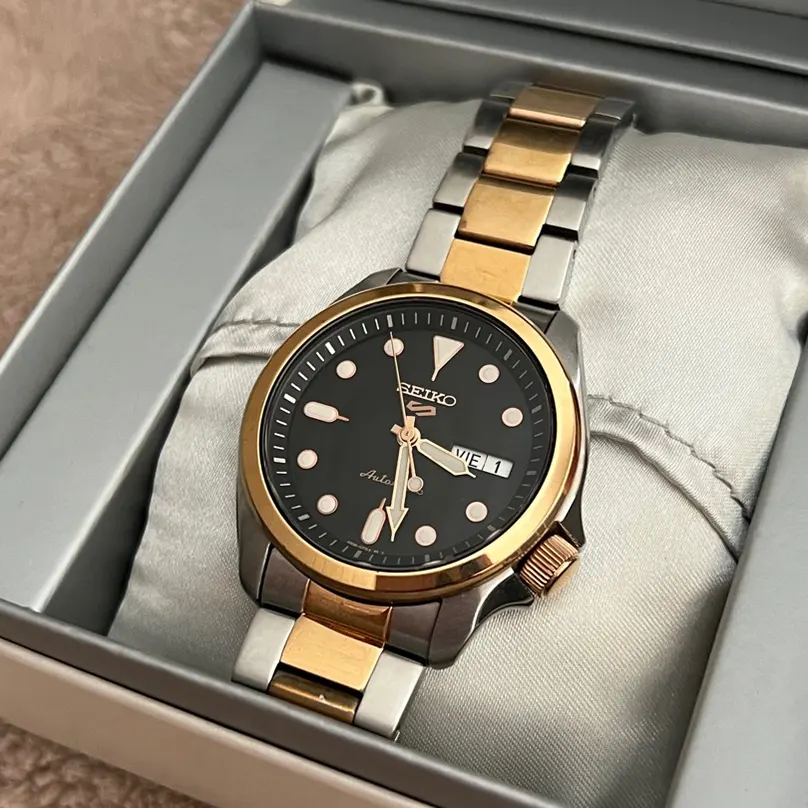 Seiko 5 Sports Two-tone Automatic Men's Watch- SRPE58K1